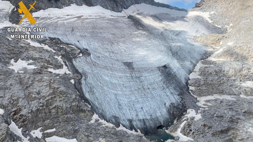 Alerta por las malas condiciones del Glaciar del Aneto debido a las altas temperaturas