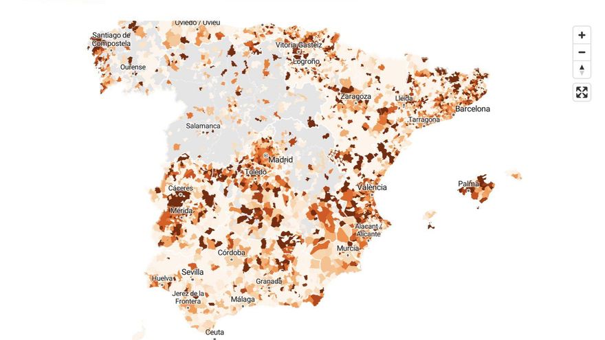 Casos de COVID por municipios