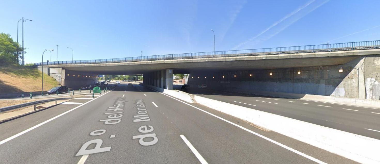 Vista del puente que va a ser reforzado