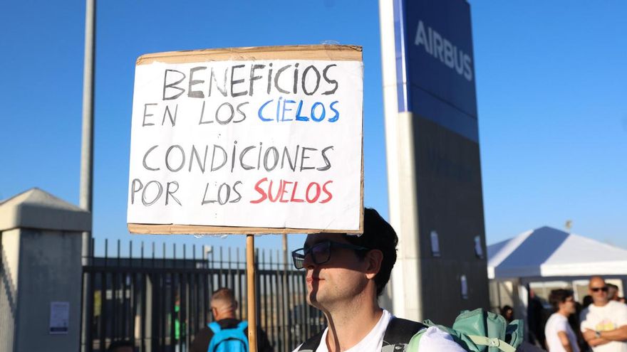 El "volcán" del descontento en Airbus no se apaga tras cinco semanas de huelga: "No nos están escuchando"