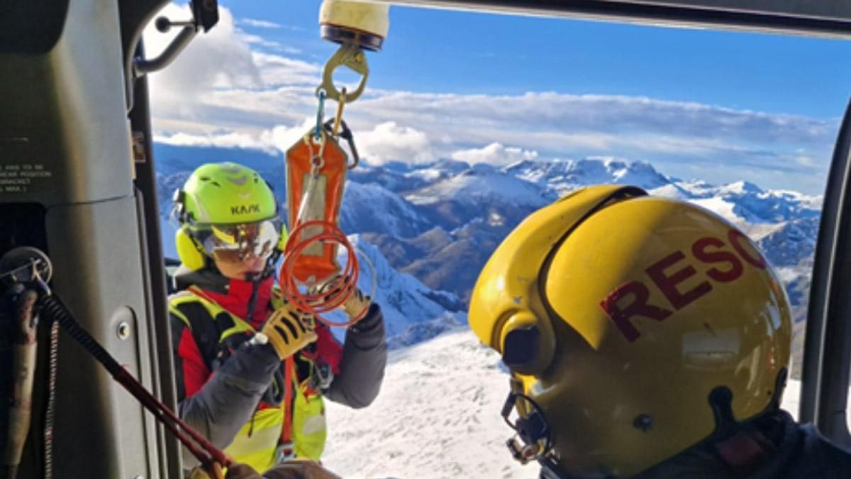 Socorren a un senderista herido en el Pico Yordas en la Montaña de Riaño