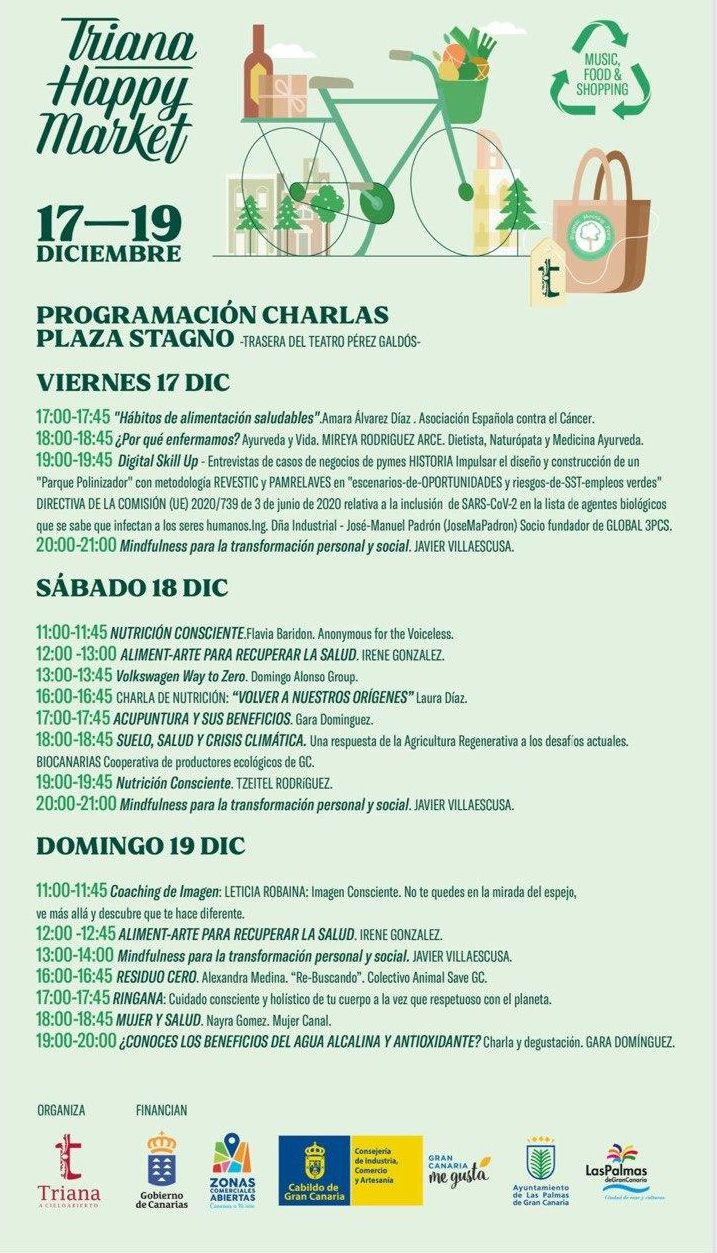 Programación de charlas en el Triana Happy Market