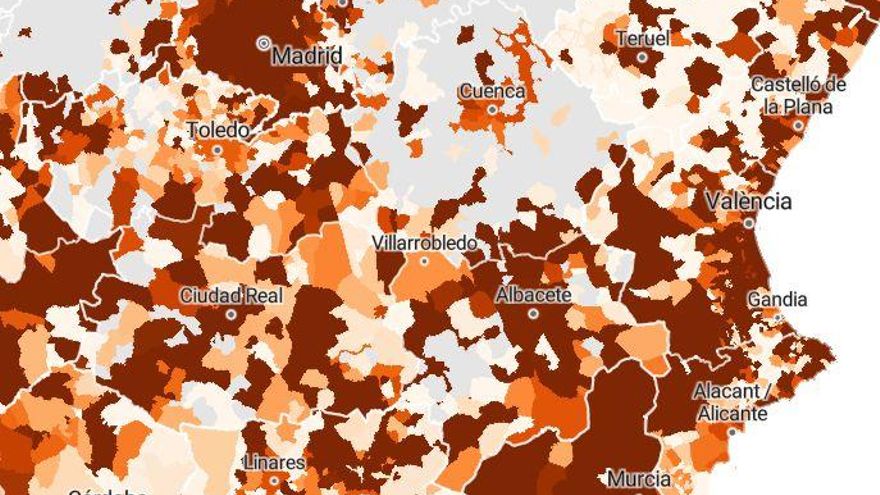 Alcoi, Dénia y Alzira, tres de las diez ciudades españolas con mayor incidencia de coronavirus