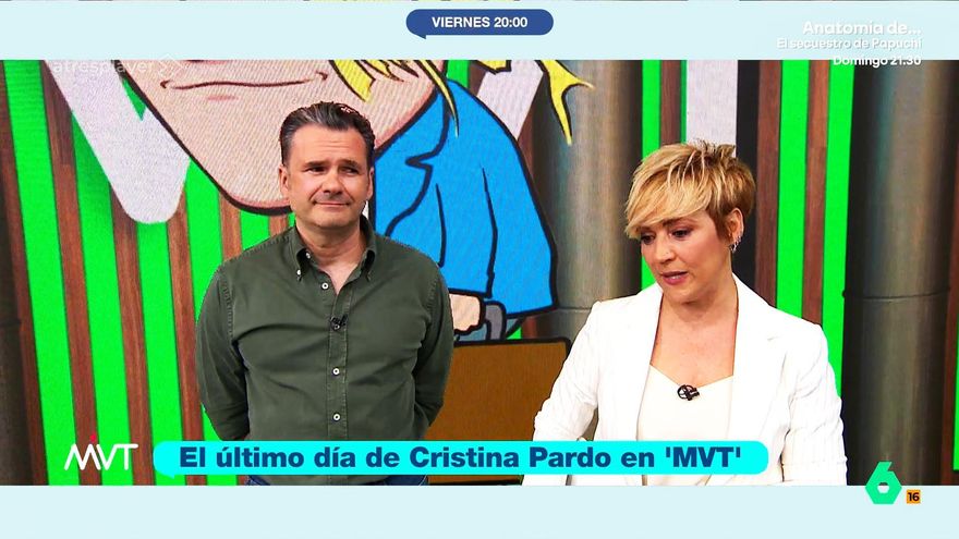 Cristina Pardo dice adiós a laSexta antes de estrenarse en Antena 3: "Esta cadena me ha dado muchas oportunidades"