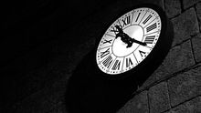 Reloj en una iglesia gallega