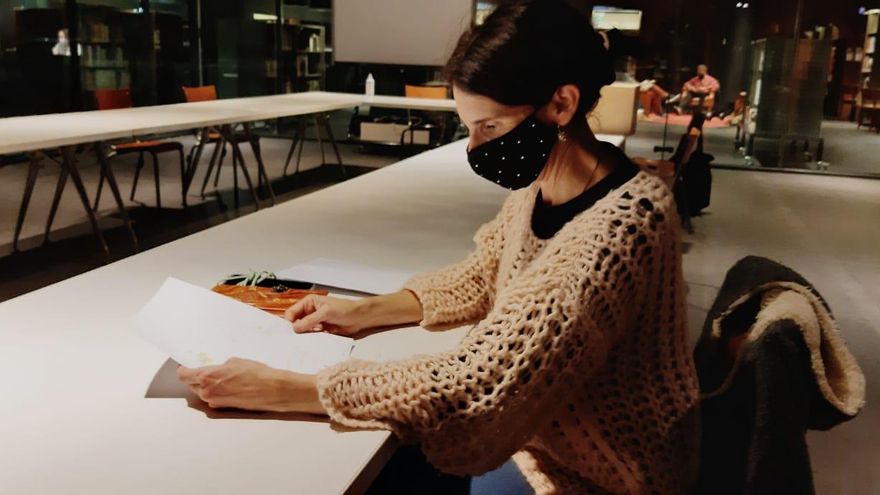 Laurita, integrante del taller de Aitor Saraiba