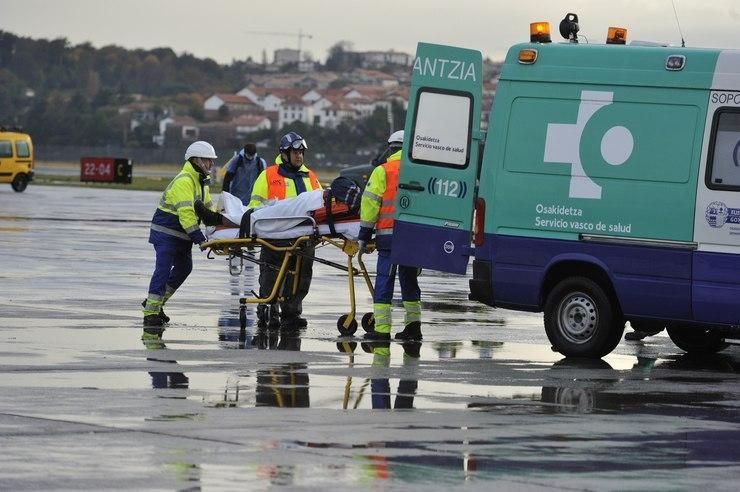 Simulacro en el aeropuerto