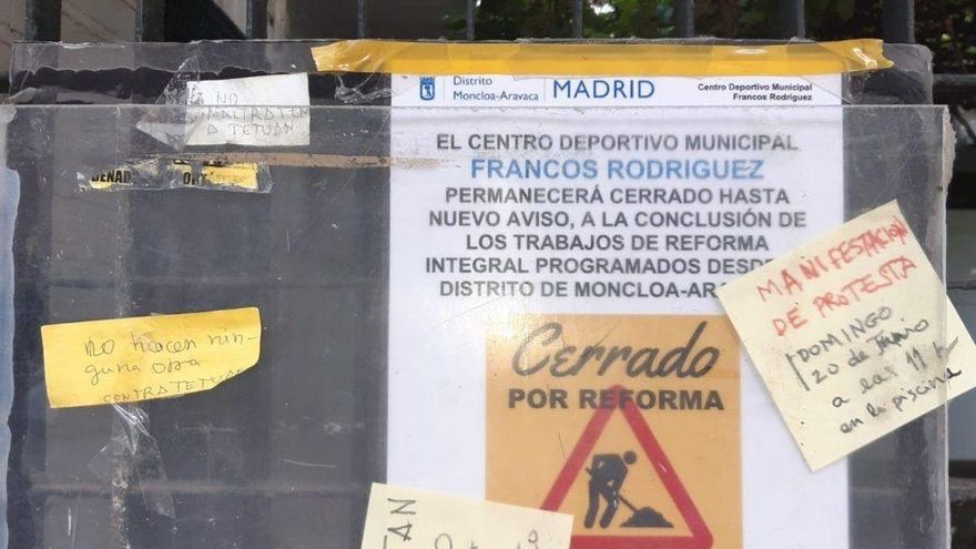El Ayuntamiento de Madrid empezará a reformar las piscinas de Francos Rodríguez en agosto y su fecha de reapertura es incierta