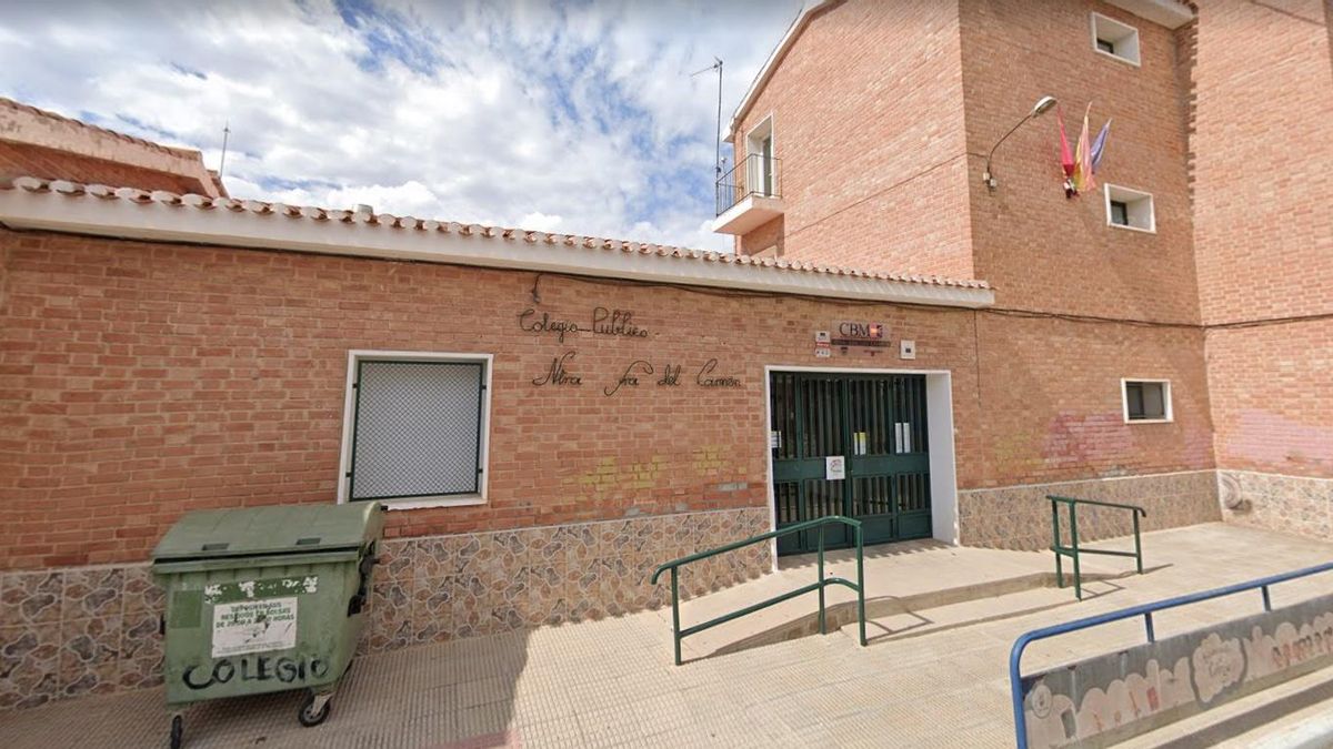 El colegio público Ntra. Sra. del Carmen, en la pedanía de Lo Pagán.