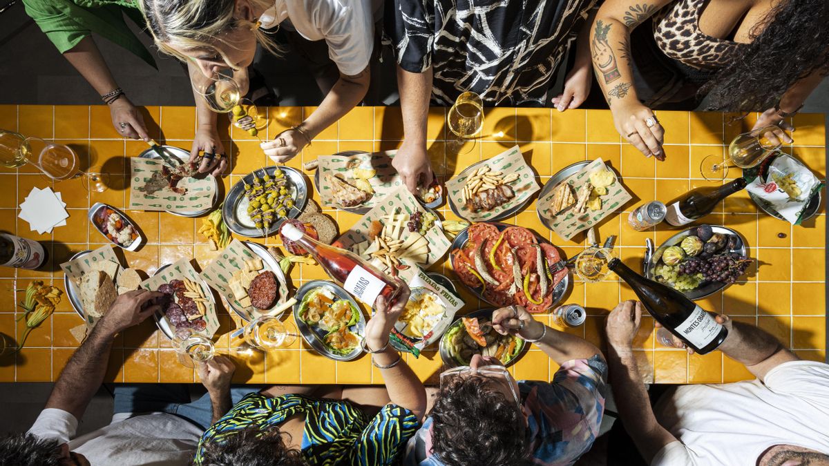La mesa en Albariza en las venas.