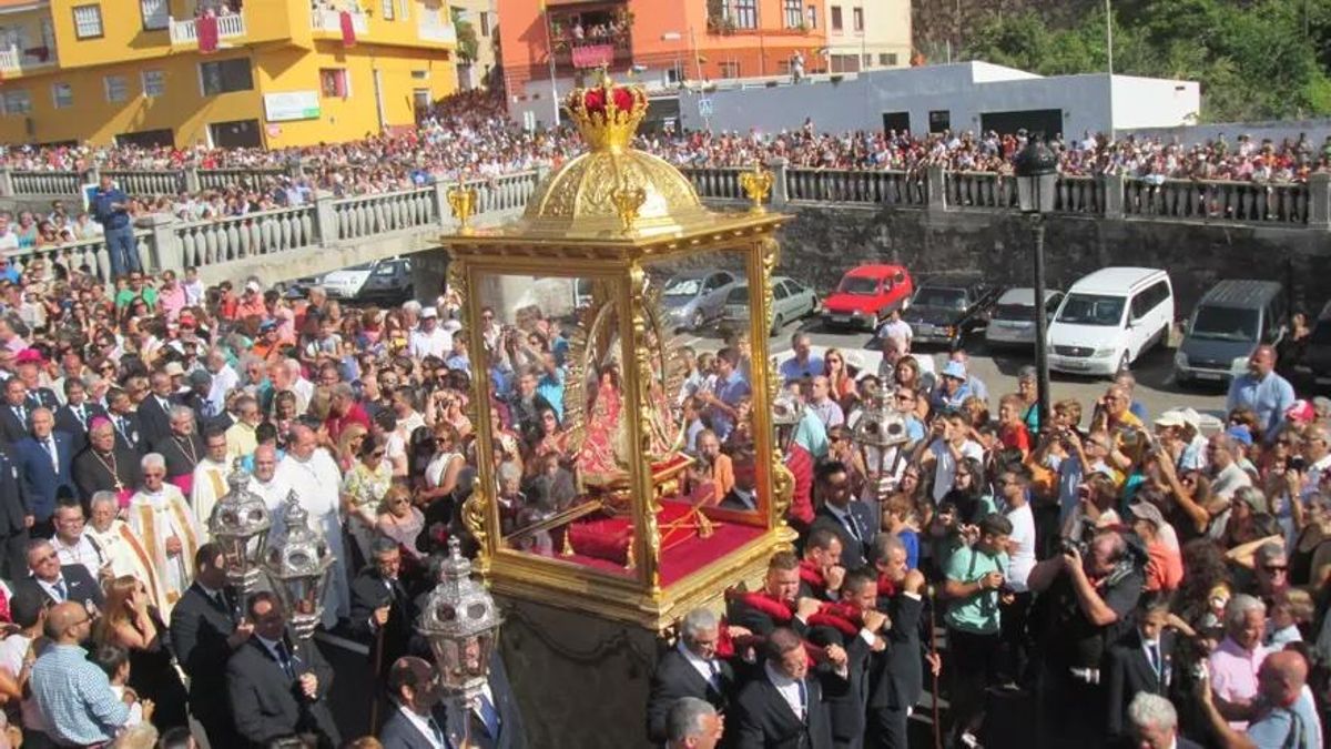 Imagen de archivo de la Bajada de la Virgen de las Nieves.