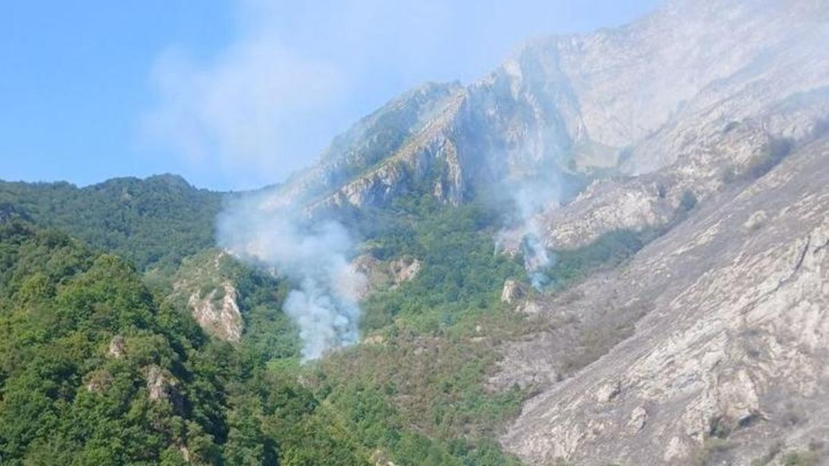 Incendio en Ribota de Sajambre.
