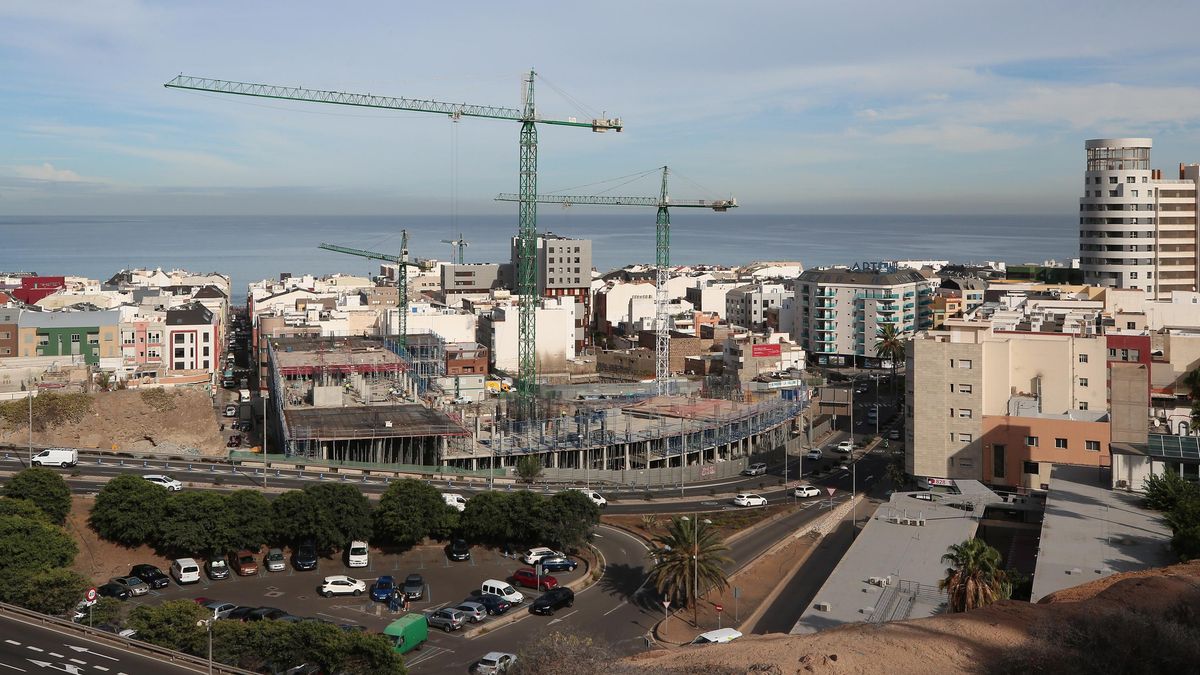 Obras del Residencial Las Américas, en Guanarteme