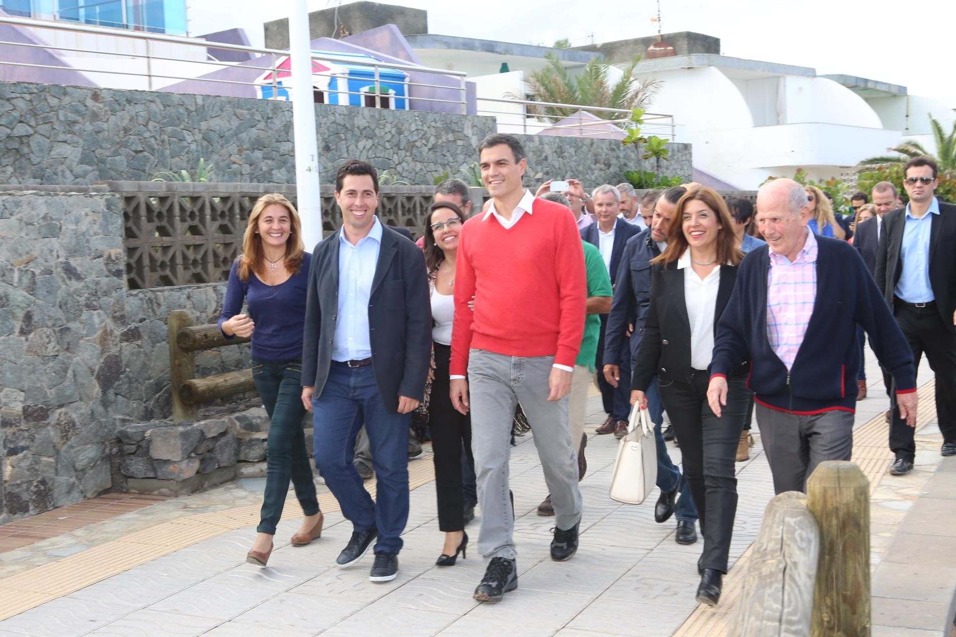 Pedro Sánchez visita las zonas afectadas por la lluvia en Telde (ALEJANDRO RAMOS)