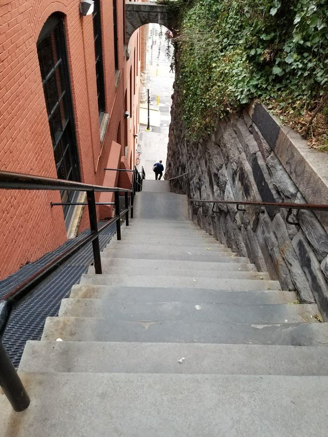 Las famosas escaleras de 'El Exorcista'.