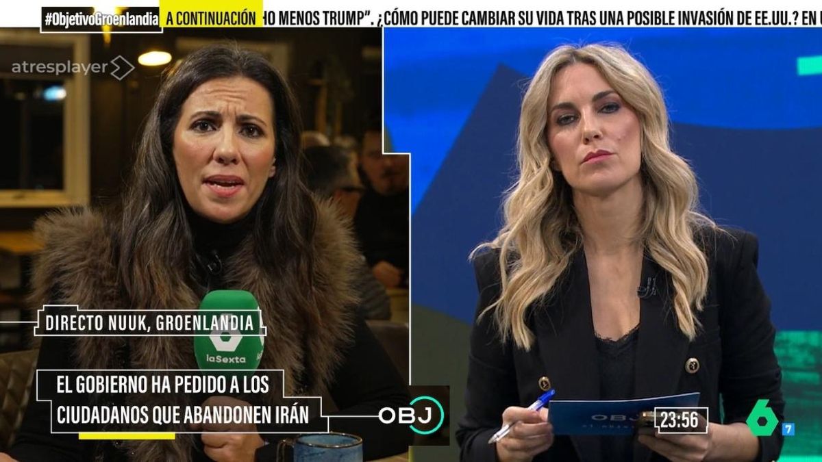 'El Objetivo' de Ana Pastor viajó a Groenlandia para preguntar por Trump y siguió pendiente de Irán: "Ataque inminente"