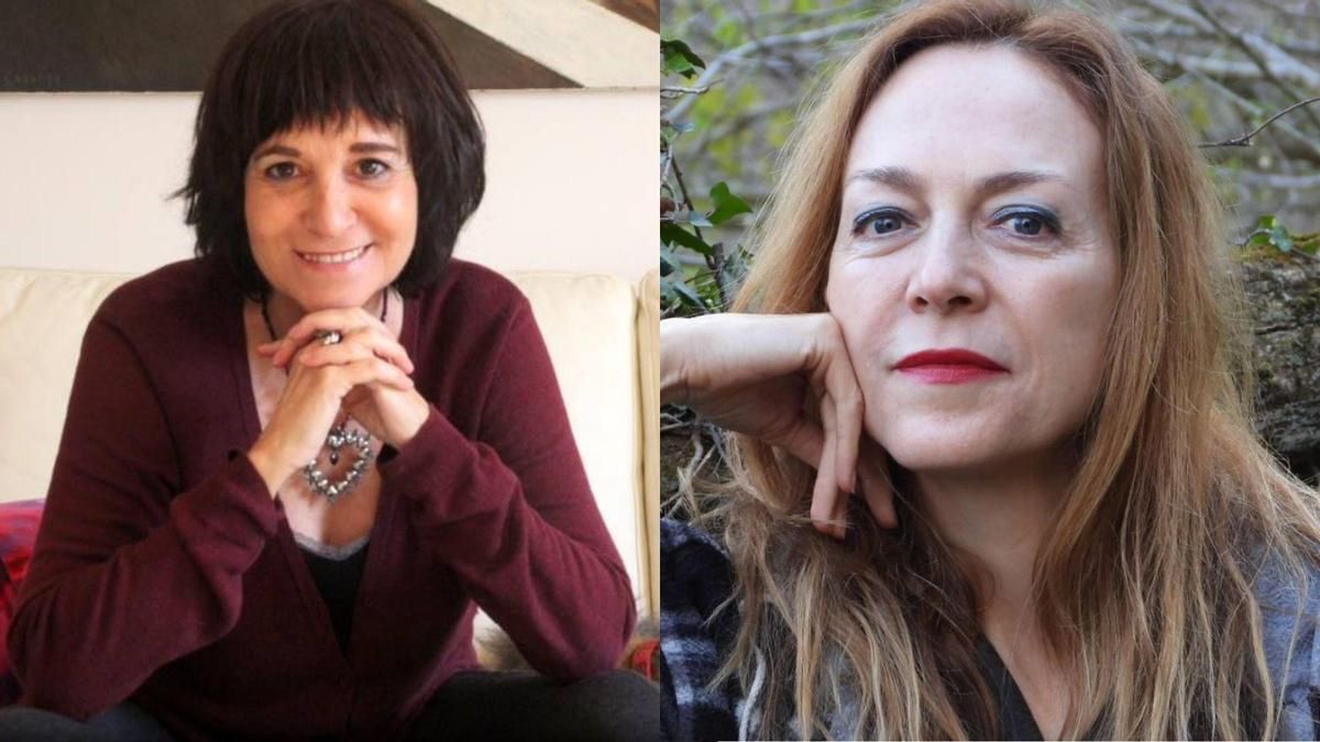 Las escritoras Rosa Montero (izquierda) y Marta del Riego (derecha).
