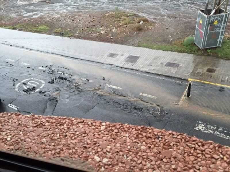 estragos de las lluvias en Gran Canaria.
