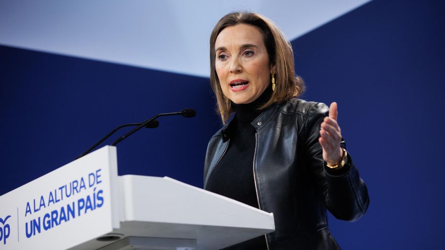 La secretaria general del Partido Popular y portavoz del PP en el Congreso, Cuca Gamarra.