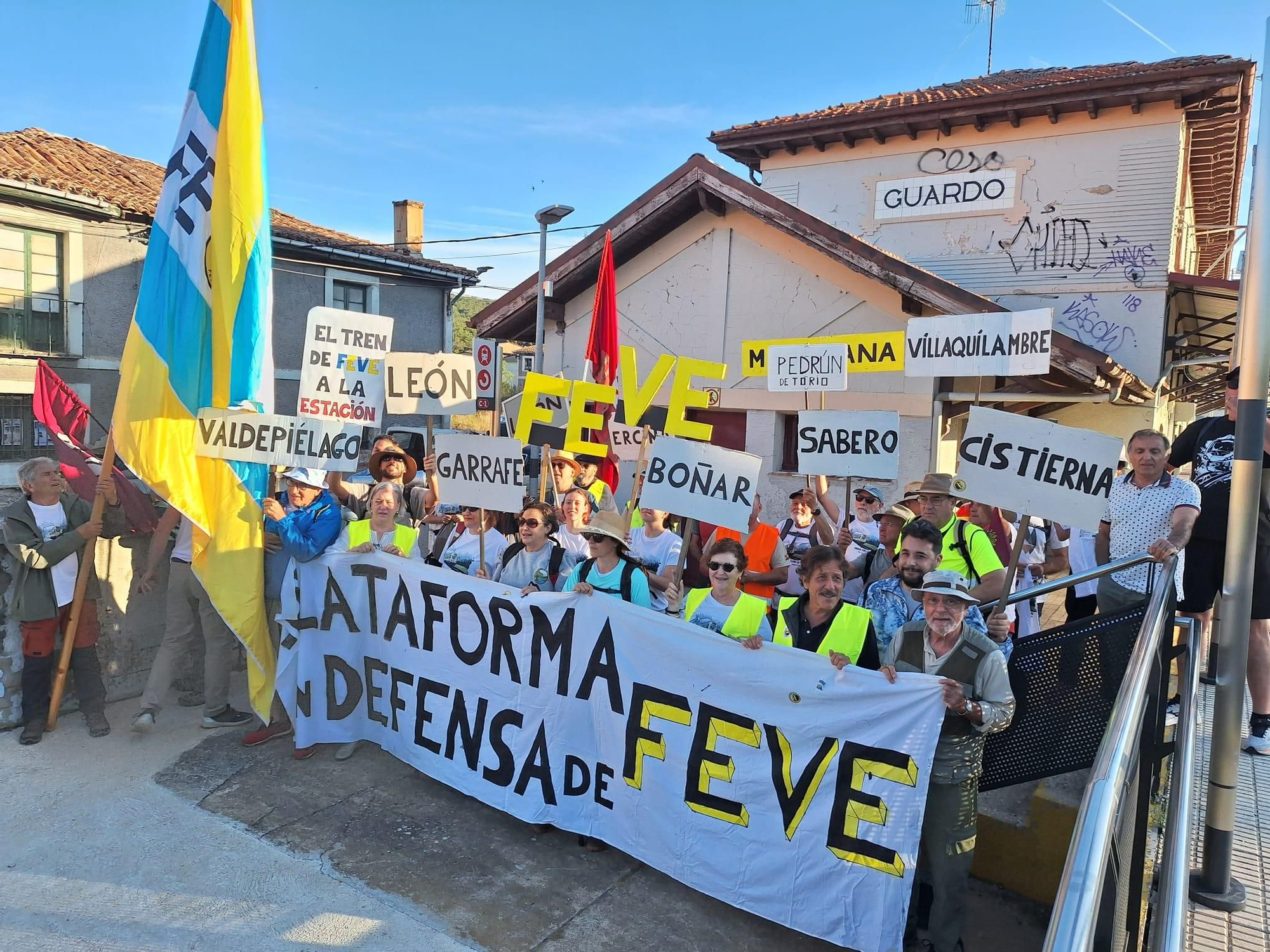 La defensa de Feve en León, en marcha desde Guardo hasta el corazón de la ciudad