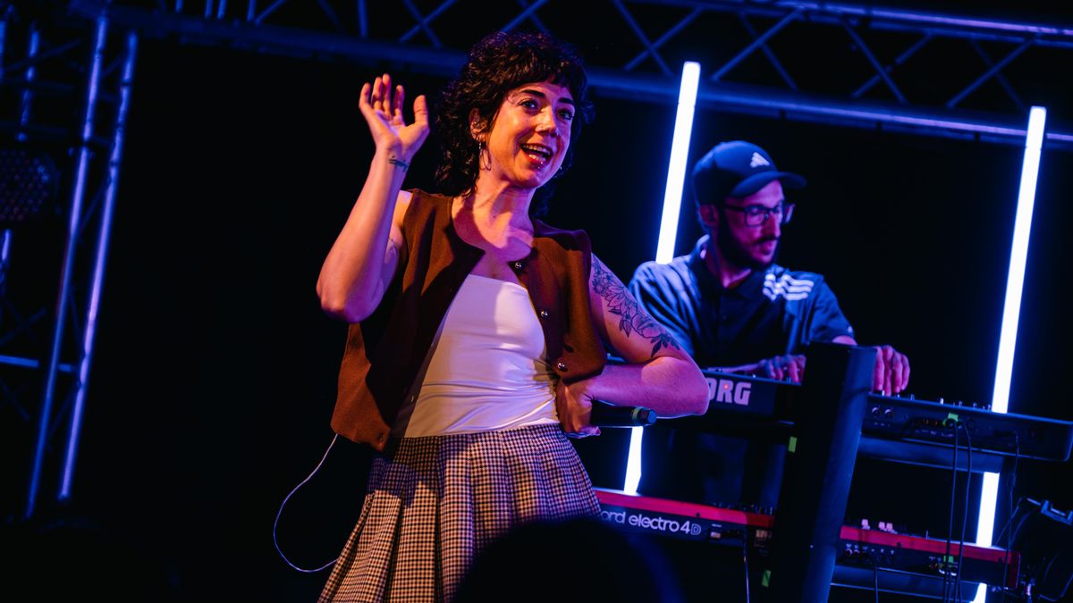 Un moment de l'actuació de Malifeta en la I Festa pel Valencià d'elDiario.es.