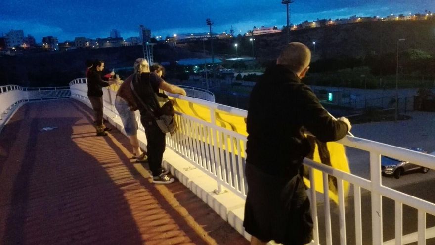 Pancartas en contra de la Ley de Suelo en Las Palmas de Gran Canaria