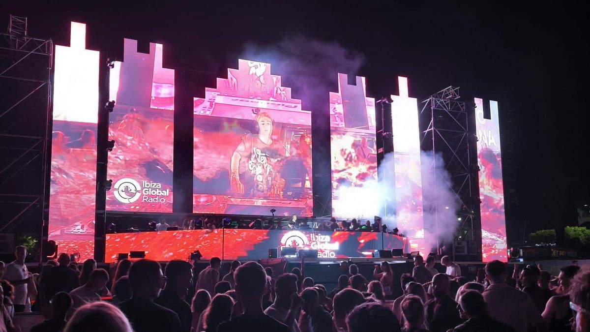 El escenario del Ibiza Global Festival celebrado durante tres días a principios de julio en s'Arenal.