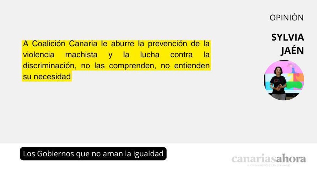 Los Gobiernos que no aman la igualdad