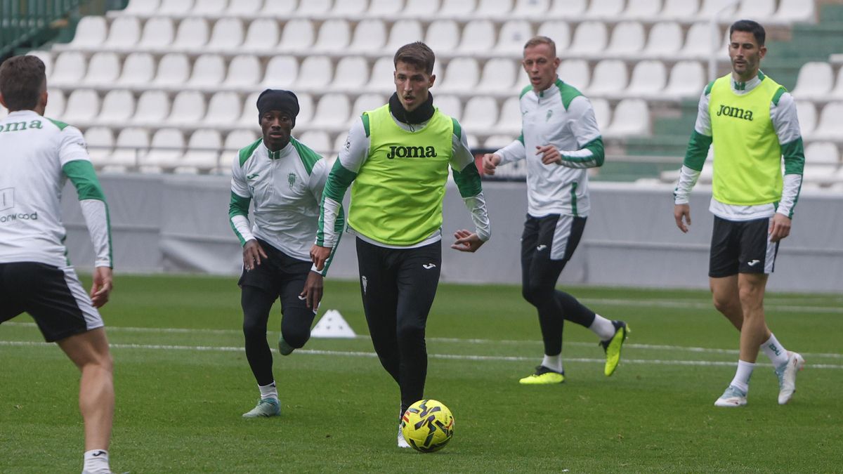 Pedro Ortíz en un entrenamiento