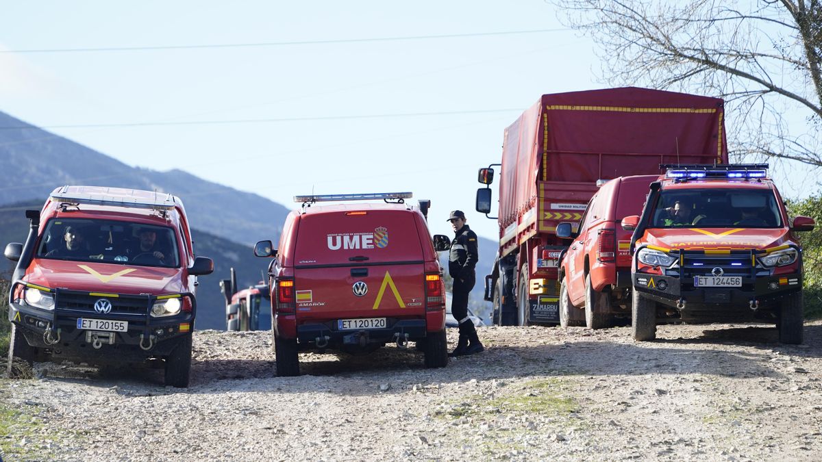 Los miembros de la UME se han incorporado a las tareas de búsqueda en Asturias.
