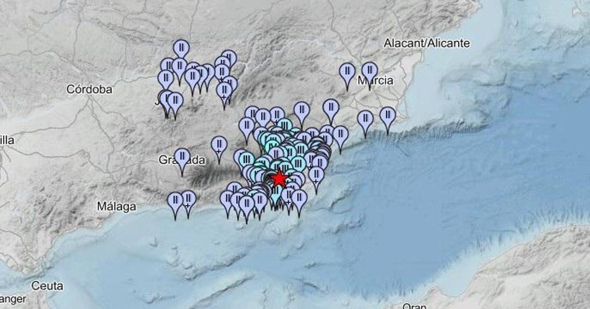 Un terremoto con epicentro en el municipio de Tabernas sacude Almería, Granada, Jaén y Murcia