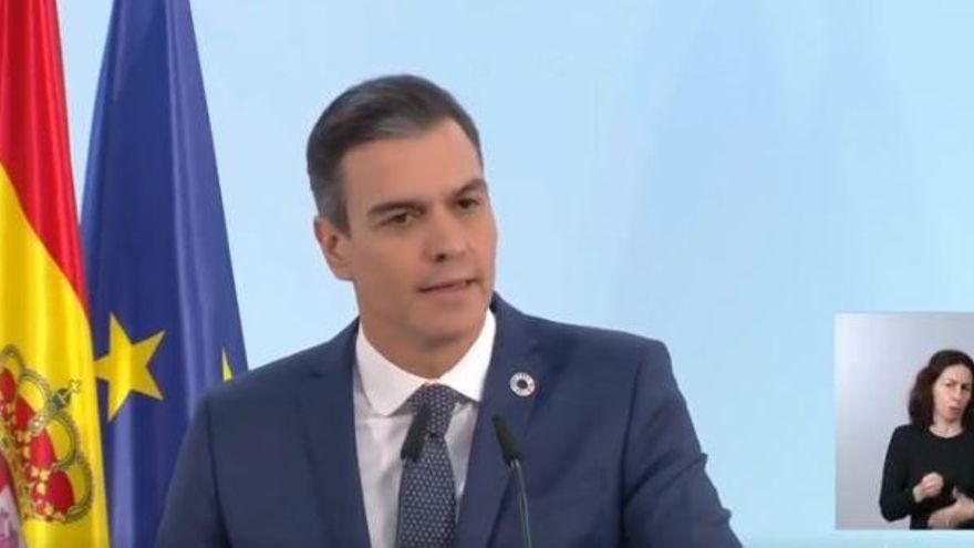 El presidente del Gobierno, Pedro Sánchez.