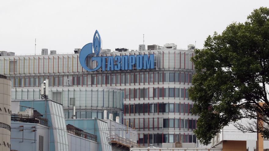 Oficina de Gazprom en San Petersburgo (Rusia). EFE/EPA/ANATOLY MALTSEV
