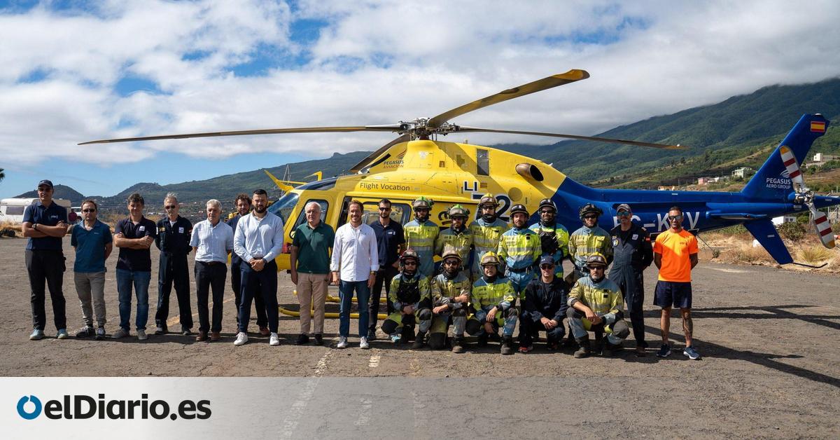 Canarias suma temporalmente un helicóptero al dispositivo de lucha contra incendios forestales