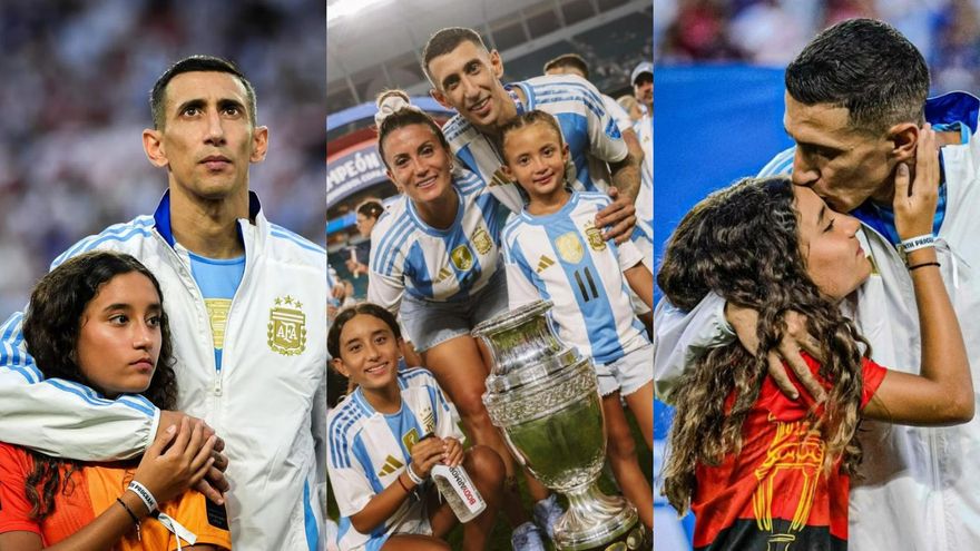 La emotiva carta de la hija de Di María a su papá: "No me alcanzan las palabras para describir lo orgullosa que estoy de vos"