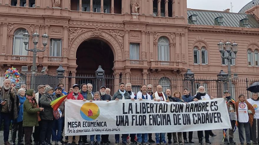 "La libertad con hambre es una flor encima de un cadáver": cerró una protesta de siete días de ayuno contra Milei