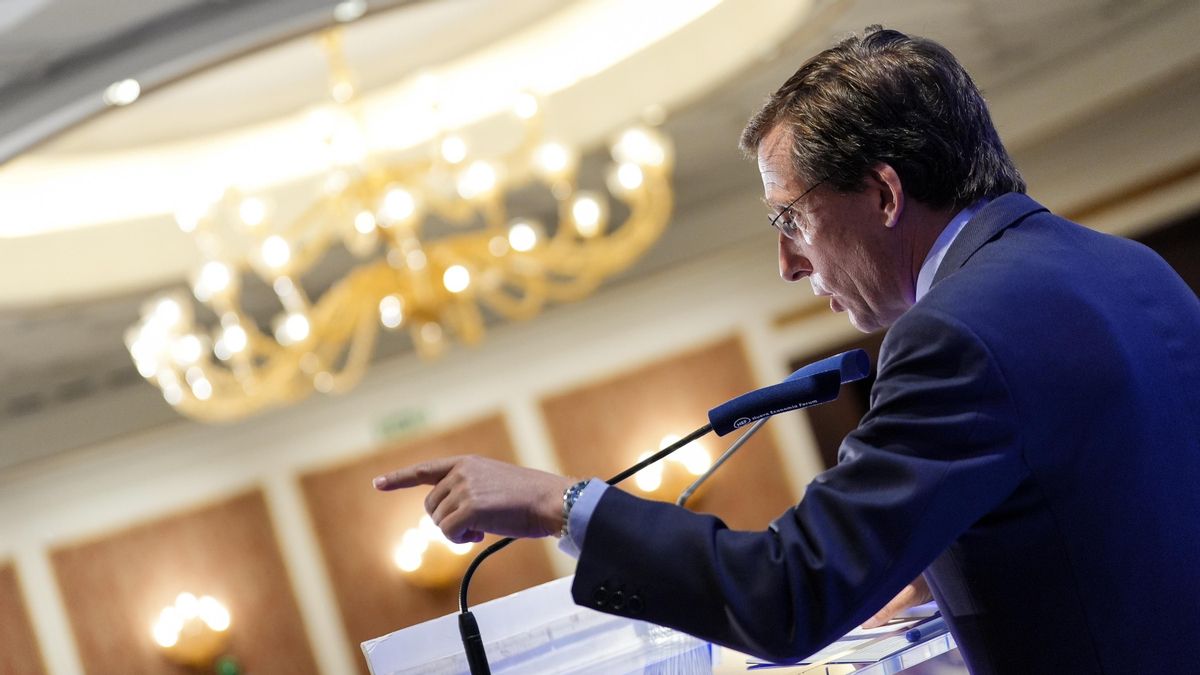 El alcalde Almeida, en un acto esta semana