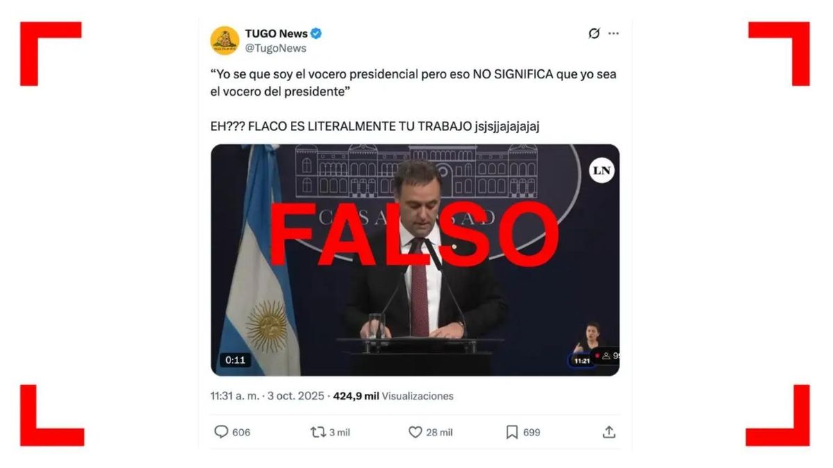 El 3 de octubre de 2025, el vocero presidencial Manuel Adorni fue consultado en una rueda de prensa sobre las declaraciones de José Luis Espert, diputado de La Libertad Avanza, acerca de sus vínculos con el empresario Federico “Fred” Machado, investigado por narcotráfico.