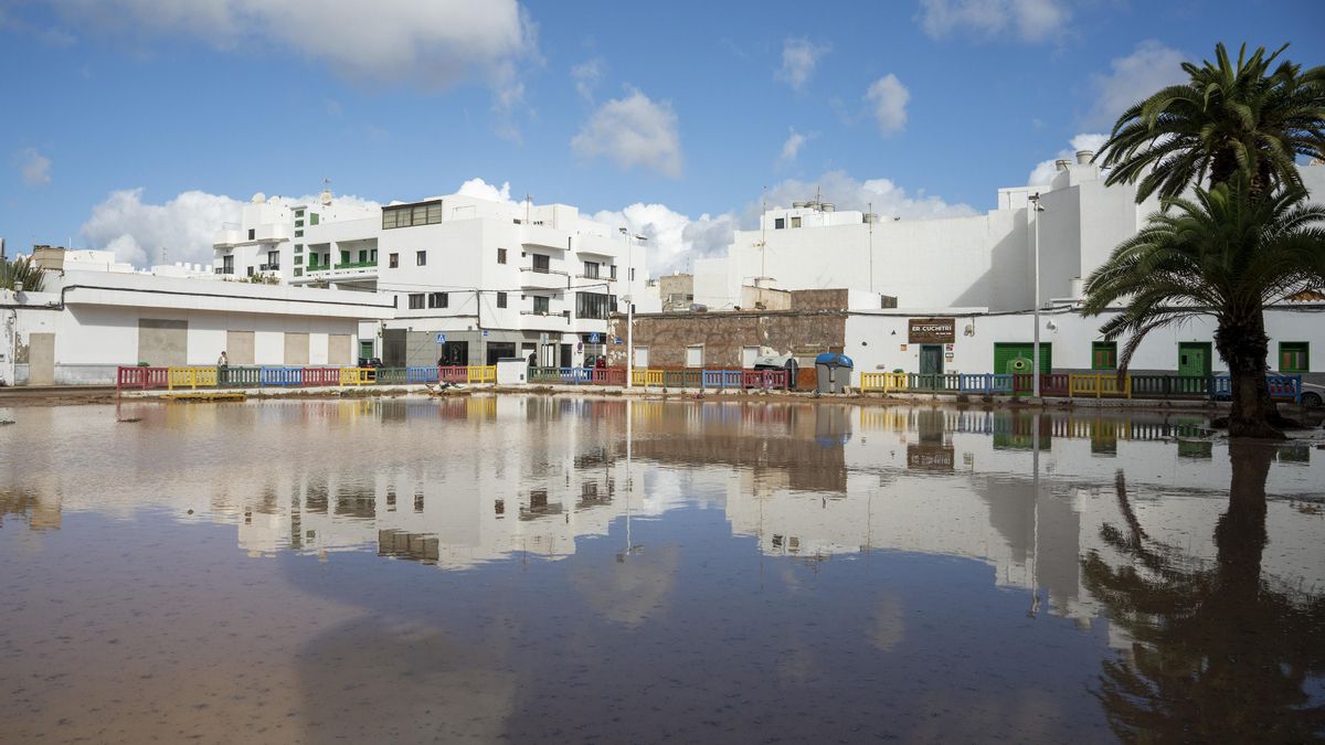 Imagen de archivo de inundaciones en Lanzarote.