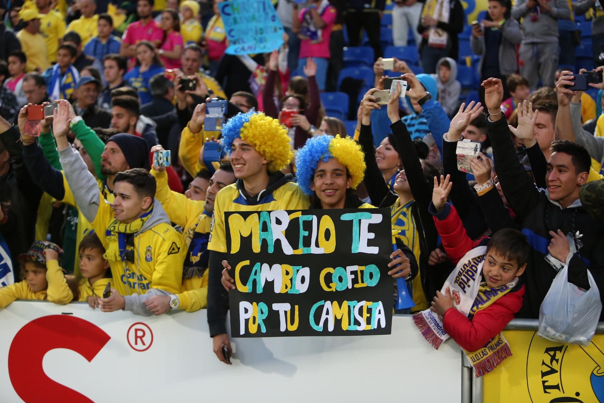 Imágenes del partido entre la UD Las Palmas y el Real Madrid en el Estadio de Gran Canaria. (Alejandro Ramos).
