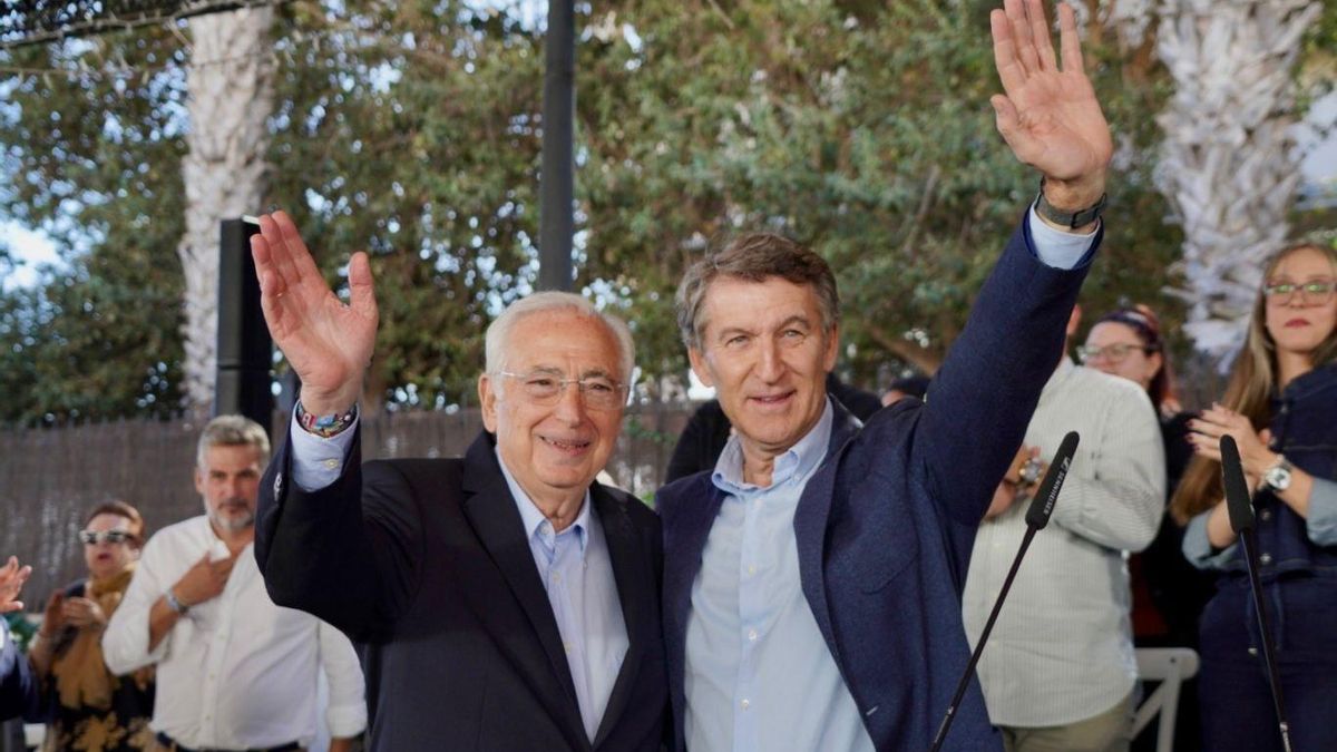 Feijóo, al presidente de Melilla: "No sé lo que te da tu familia ni tu mujer, pero cada día estás mejor"