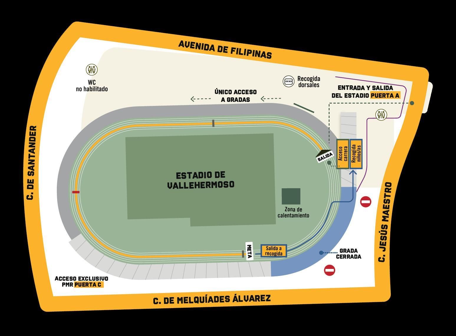 Recorrido de la San Silvestre vallecana mini