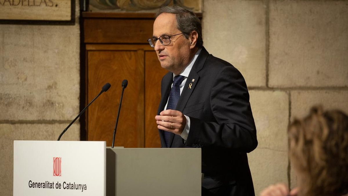 Torra cree que "habría elecciones" en Cataluña si le inhabilitan tras una sentencia firme
