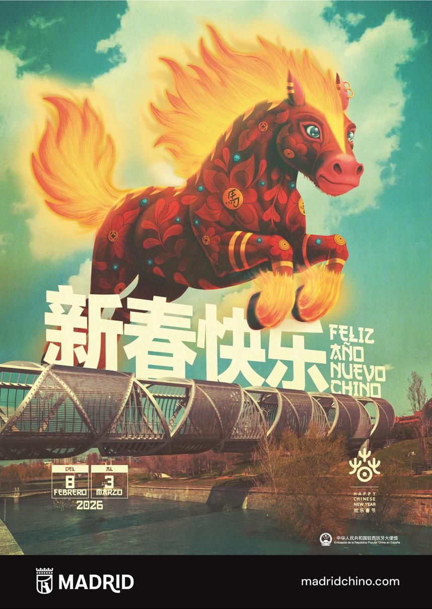Cartel del Año Nuevo chino 2026 en Madrid