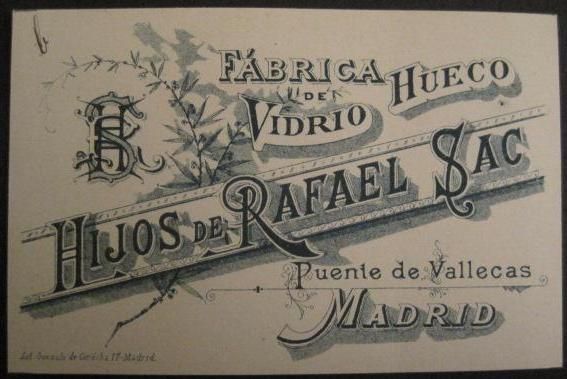 Fábrica de vidrio en Puente de Vallecas