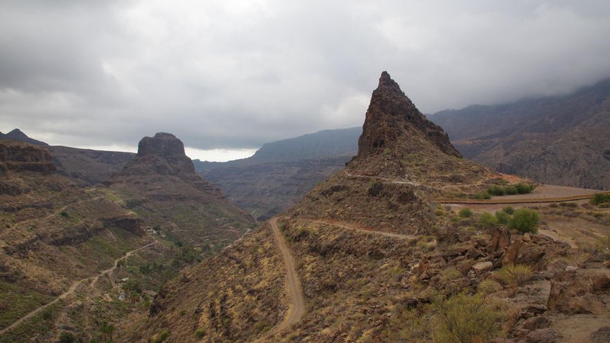 El 'Cuchillo' de Ansite. Este lugar atesora importantes restos de la cultura aborigen de Gran Canaria.