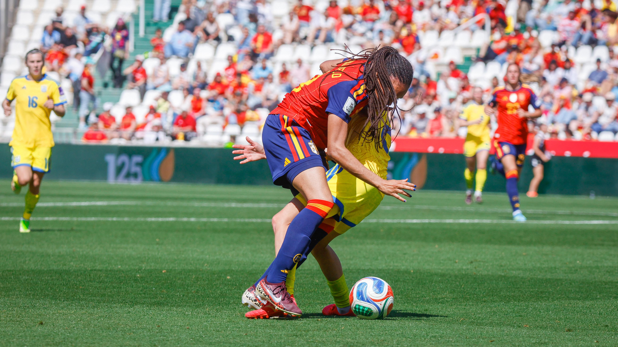El partido de la selección femenina España - Ucrania