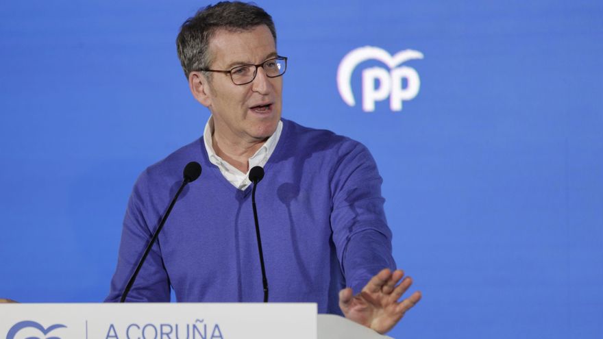 El líder nacional del PP, Alberto Núñez Feijóo. EFE/Cabalar