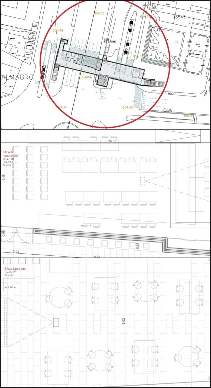 Centro Cultural Colón: ubicación y detalle de las salas de proyección y lectura