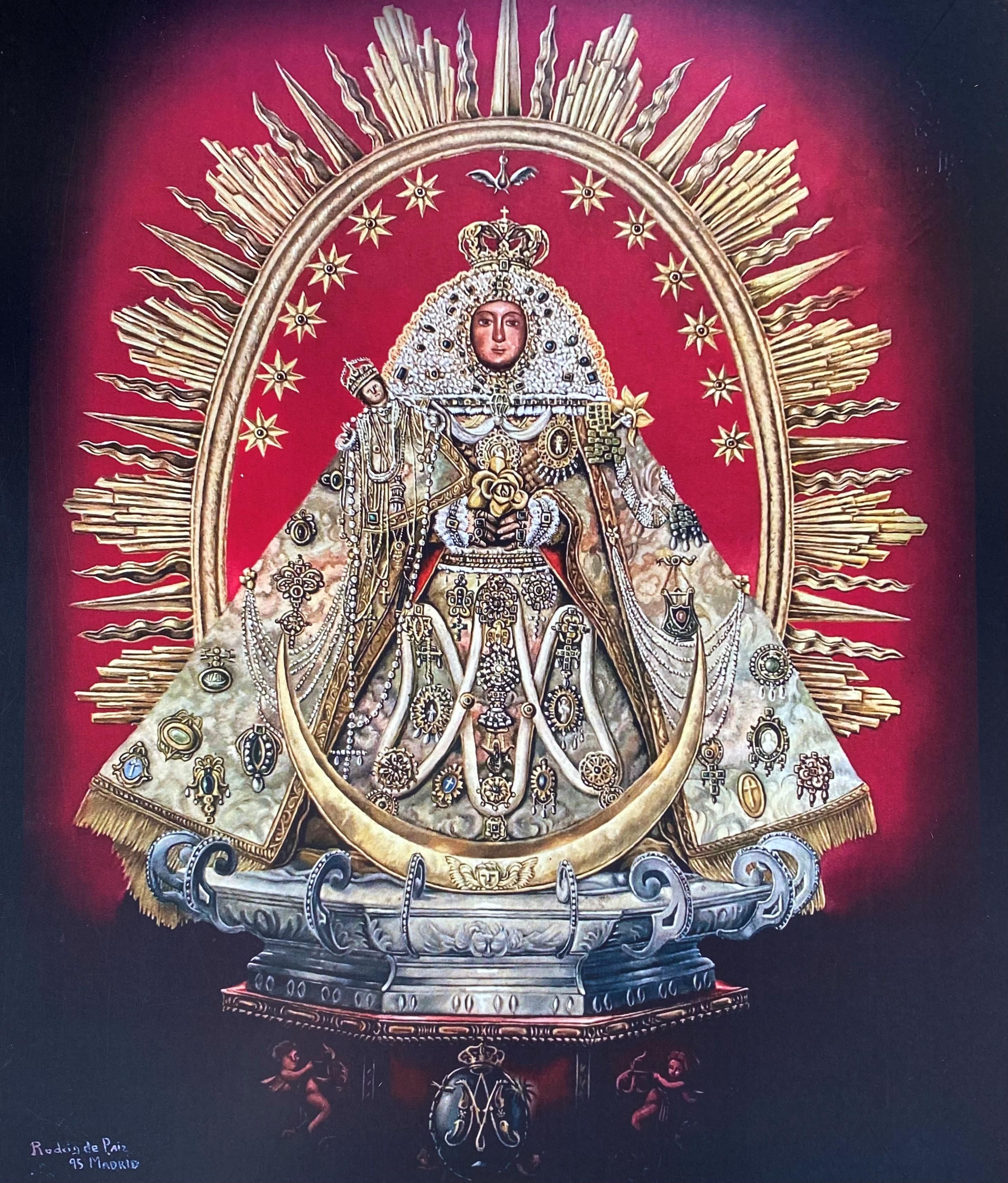 Virgen de las Nieves. Óleo sobre lienzo de Rodrigo de Paiz (1960 – 2018).